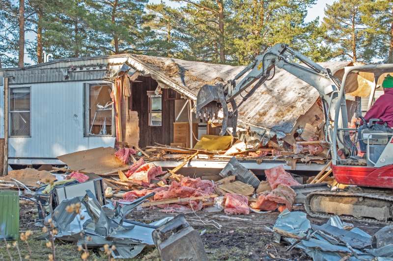How Many Dumpsters to Demo a Mobile Home