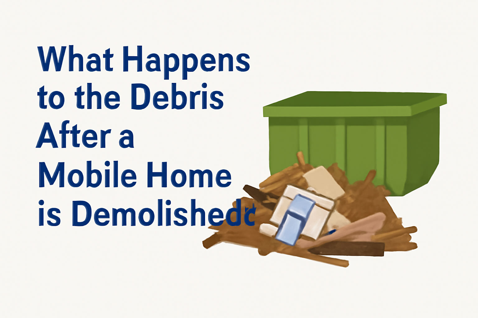What Happens to the Debris After a Mobile Home is Demolished